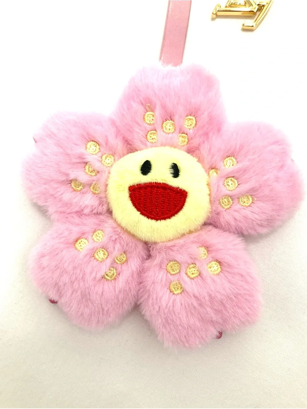 Louis Vuitton Murakami Pink Flower Bag Charm Keychain
